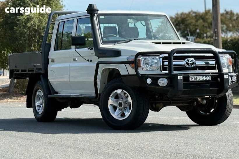 White 2020 Toyota Landcruiser 70 Series Double Cab Chassis GXL
