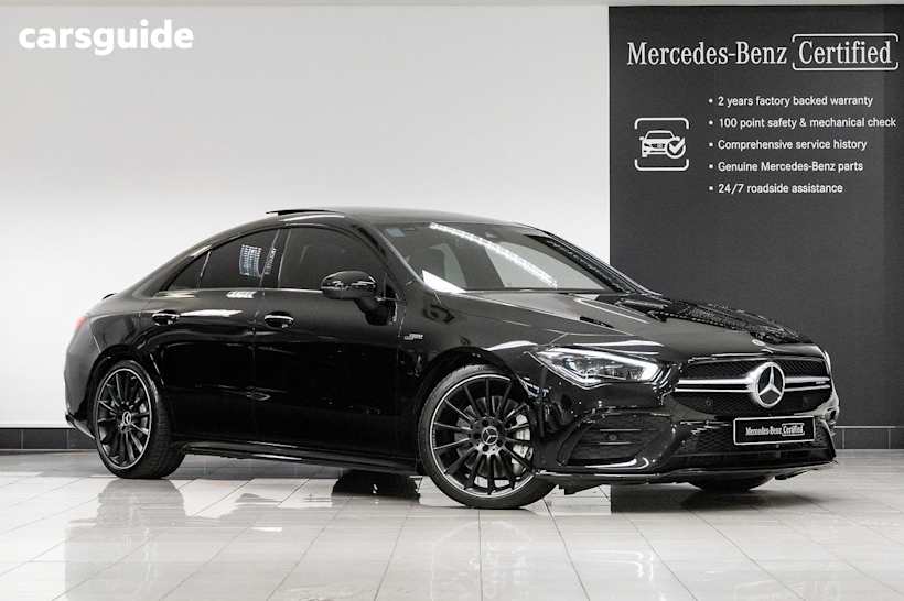 Black 2021 Mercedes-Benz CLA35 Coupe 4Matic