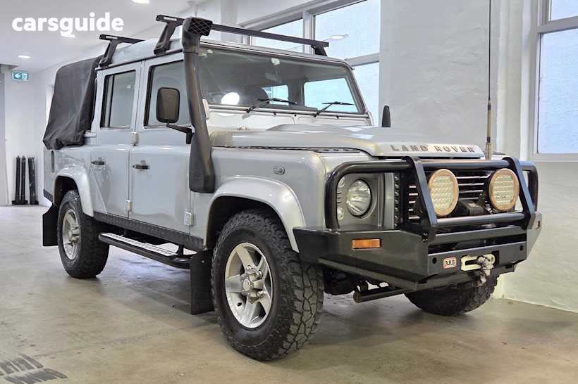 Silver 2013 Land Rover Defender Crew Cab Pickup 110 (4X4)