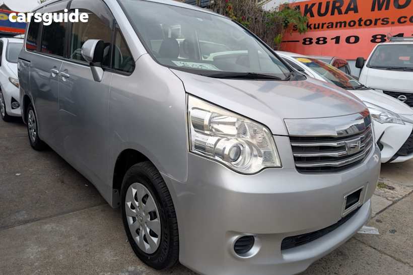 Silver 2011 Toyota Noah Wagon