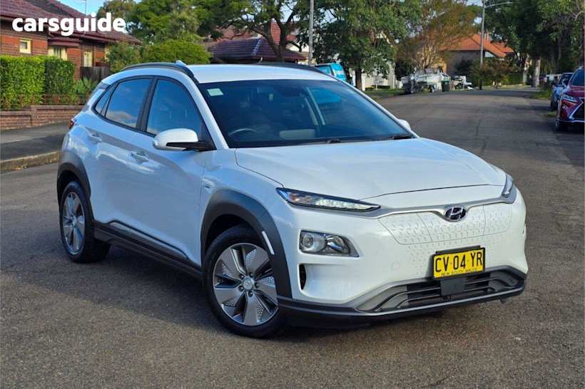 White 2019 Hyundai Kona Wagon Elite Electric