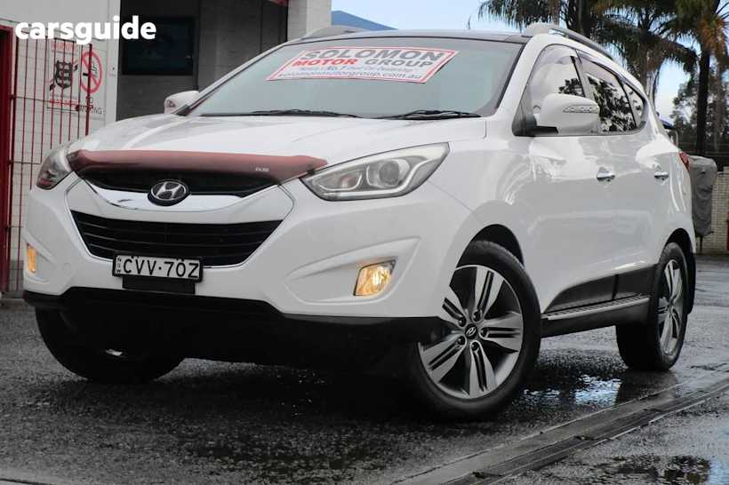White 2014 Hyundai IX35 Wagon Highlander (awd)