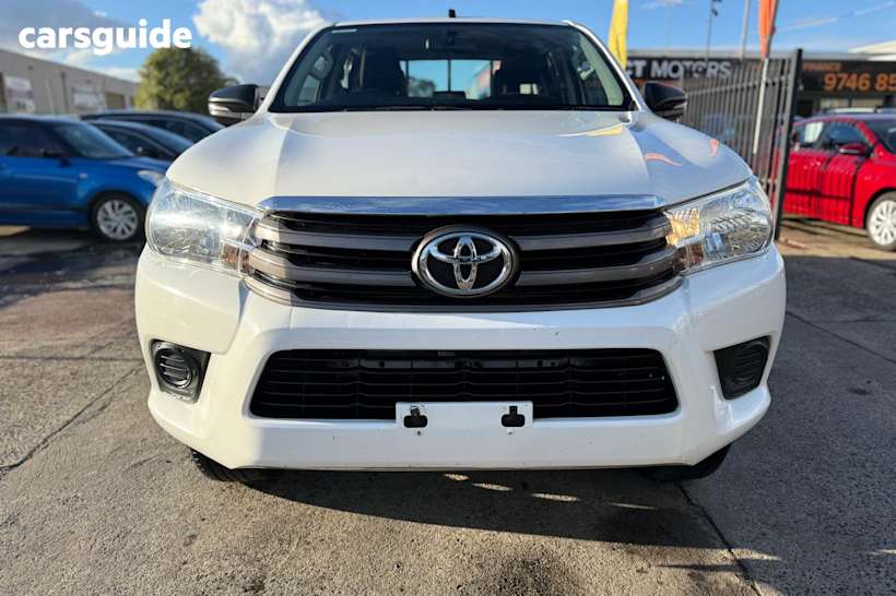 White 2017 Toyota Hilux Dual Cab Utility Sr Hi-Rider