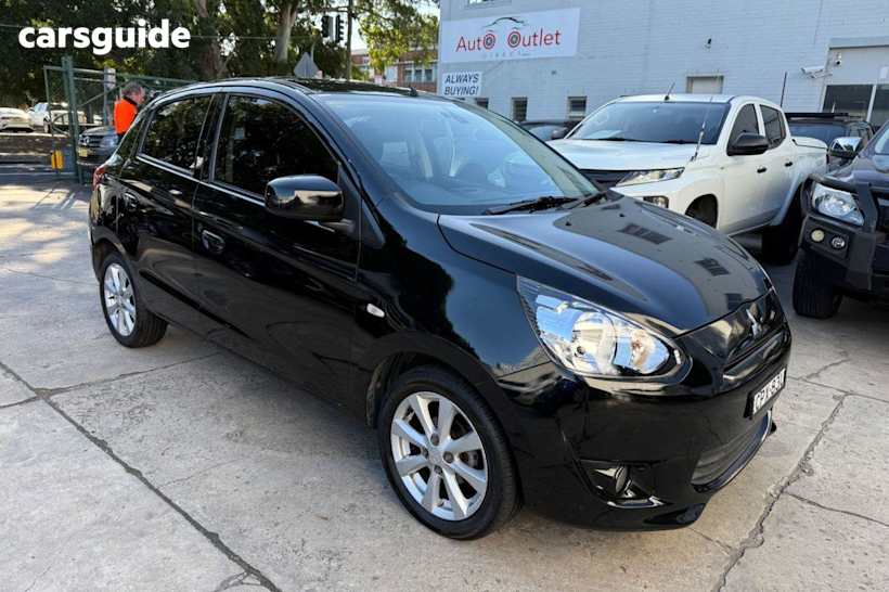 Black 2013 Mitsubishi Mirage Hatchback LS