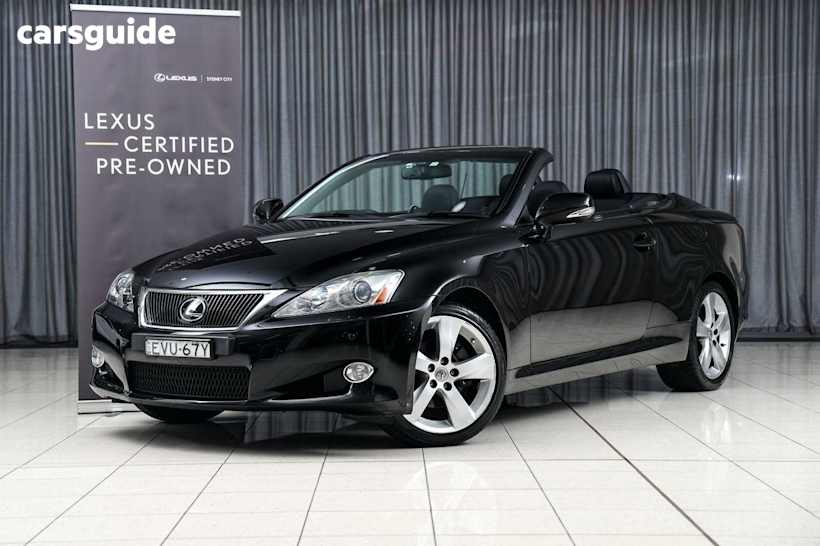 Black 2009 Lexus IS250C Convertible Sports Luxury