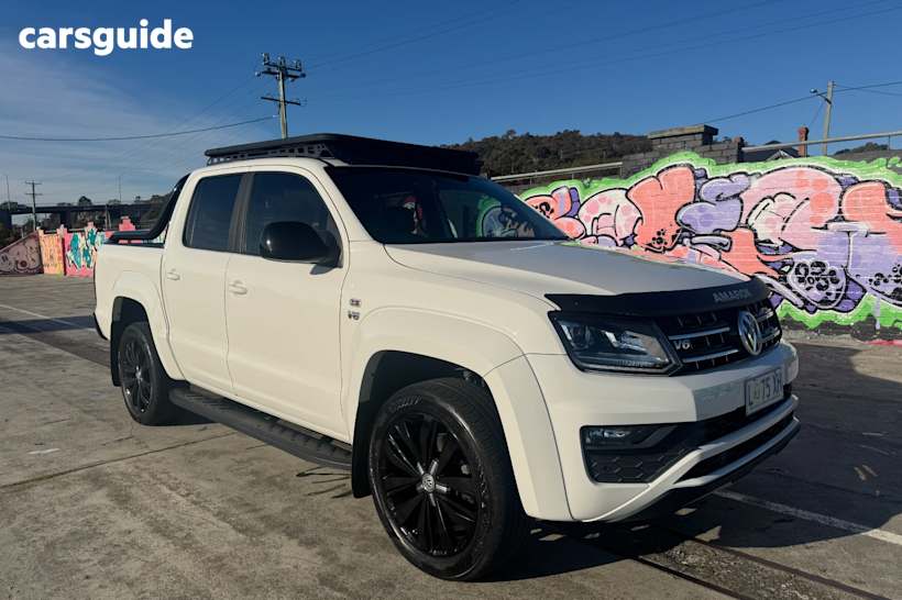 White 2020 Volkswagen Amarok Dual Cab Utility TDI550 Highline Black 4Motion