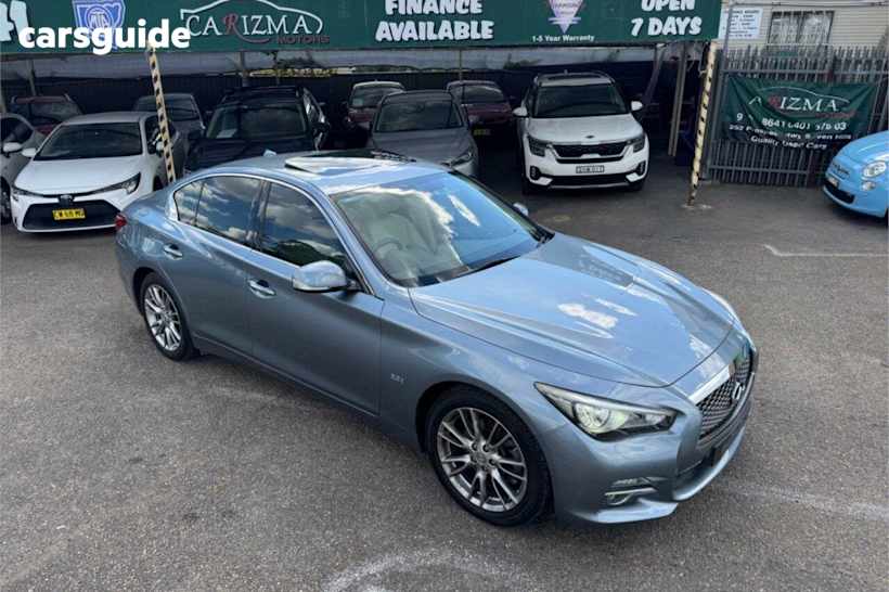 Blue 2015 Infiniti Q50 Sedan 2.2D GT