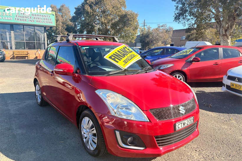 Red 2014 Suzuki Swift Hatchback GL Navigator