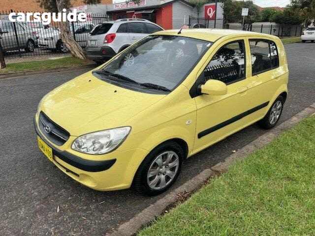 Yellow 2009 Hyundai Getz Hatchback SX