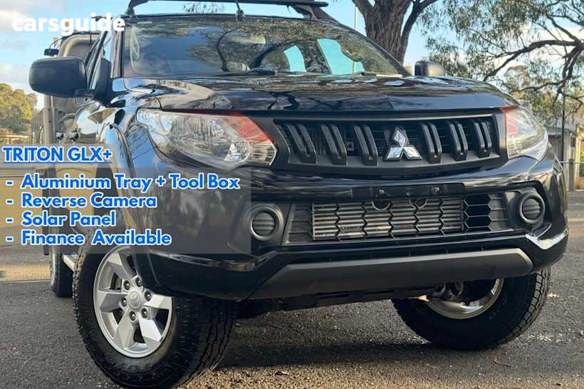 Black 2018 Mitsubishi Triton Dual Cab Utility Glx Plus (4X4)