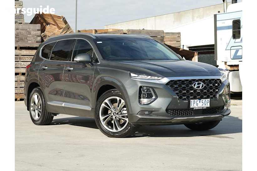 Green 2019 Hyundai Santa FE SUV HIGHLANDER 4X4