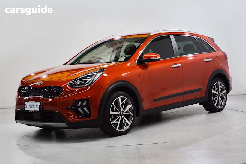 Orange 2021 Kia Niro Wagon HEV Sport (hybrid)