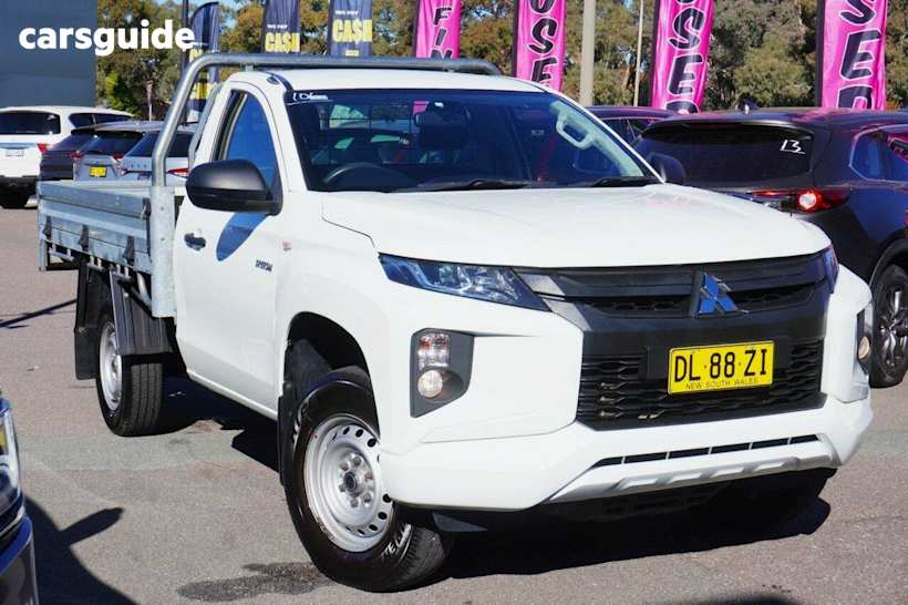 White 2020 Mitsubishi Triton Cab Chassis GLX