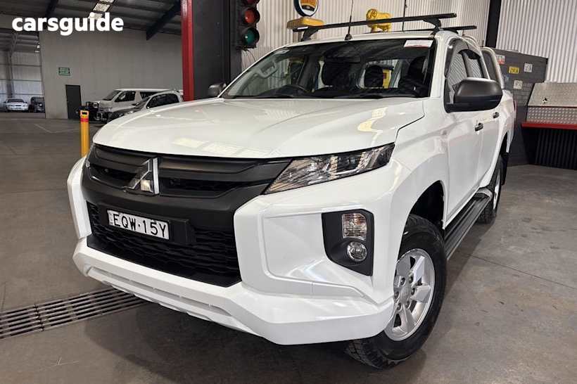 White 2021 Mitsubishi Triton Double Cab Pick Up Glx+ (4X4)