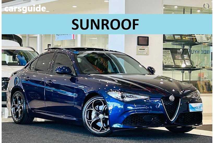 Blue 2019 Alfa Romeo Giulia Sedan Veloce