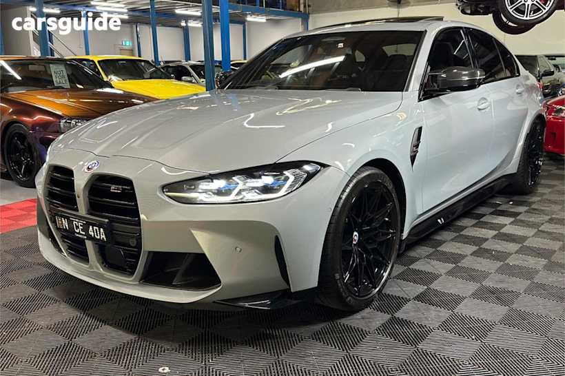 Grey 2021 BMW M3 Saloon Competition M Xdrive