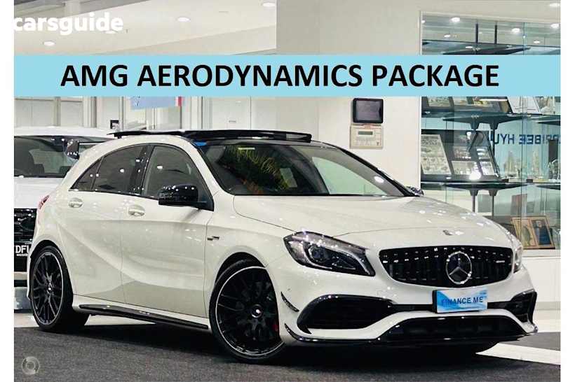 White 2017 Mercedes-Benz A45 Hatchback AMG