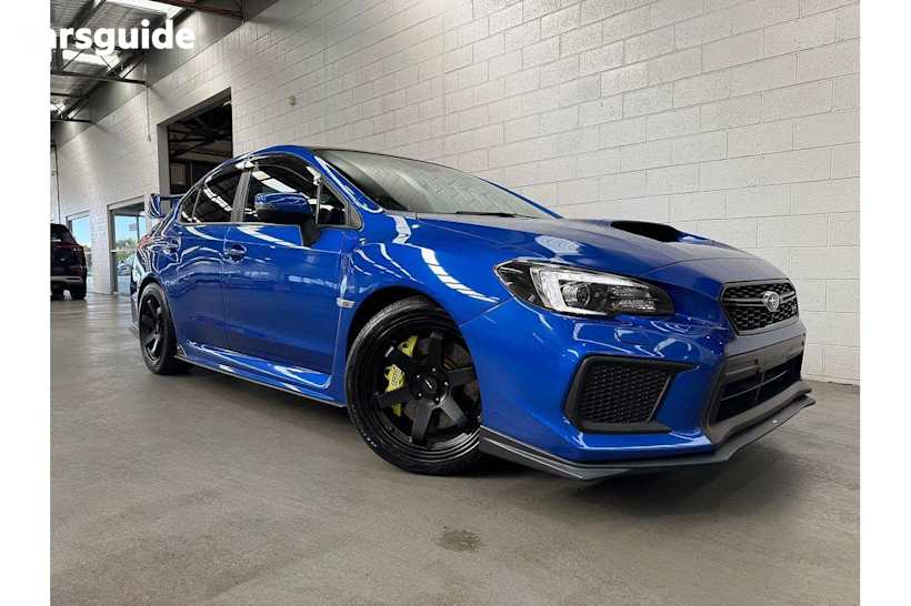 Blue 2018 Subaru WRX Sedan STI Premium