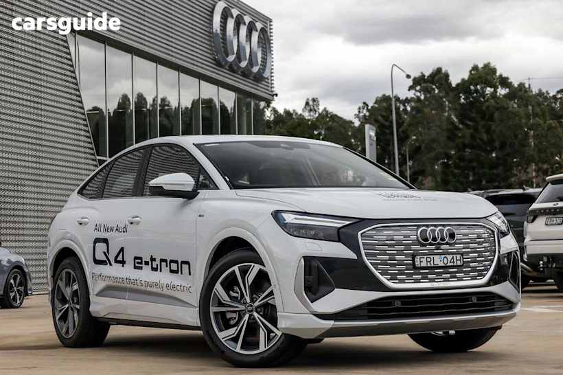 White 2025 Audi Q4 E-Tron Sportback 45 Sportback
