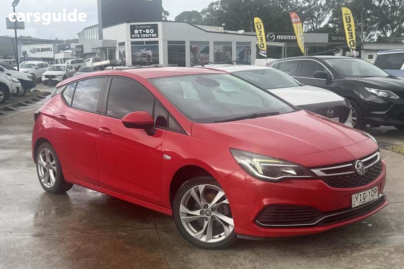 Red 2017 Holden Astra Hatchback RS