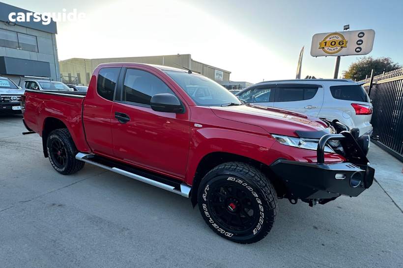 Red 2020 Mitsubishi Triton Club Cab Pickup GLX Plus (4X4)