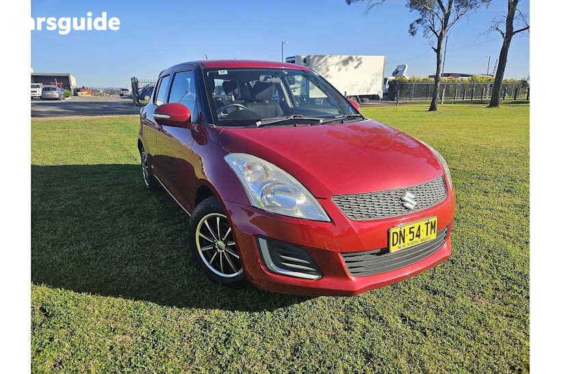 Red 2015 Suzuki Swift Hatchback GL