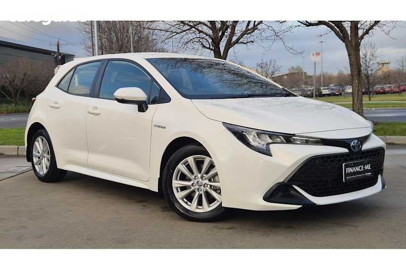 White 2022 Toyota Corolla Hatchback Ascent Sport Hybrid