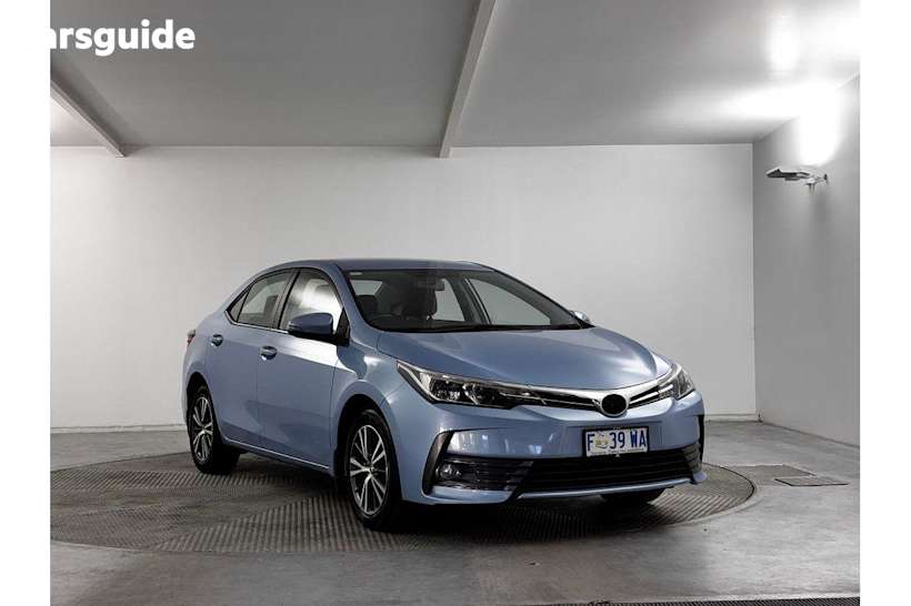 Blue 2017 Toyota Corolla Sedan SX