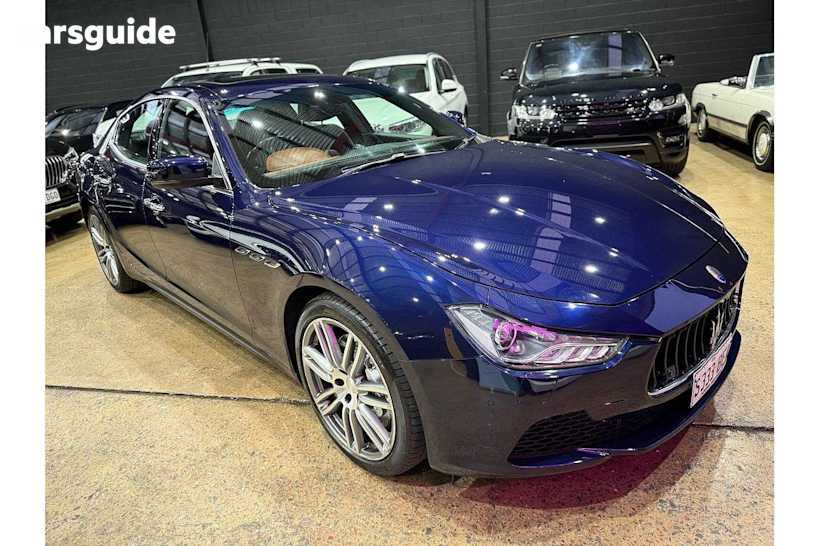 Blue 2014 Maserati Ghibli Sedan S