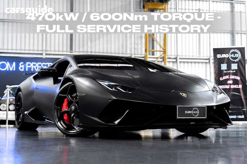 Black 2018 Lamborghini Huracan Coupe Performante