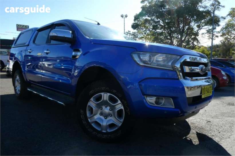 Blue 2017 Ford Ranger Crew Cab Pickup XLT 3.2 HI-Rider (4X2)