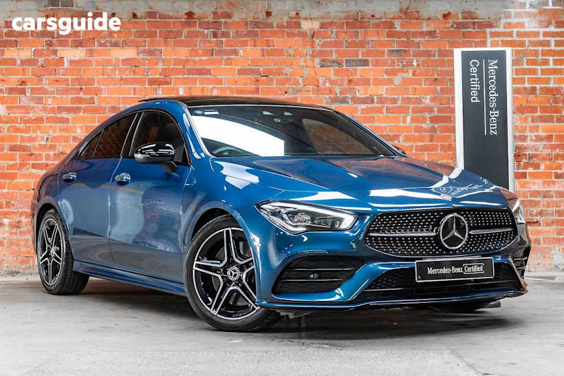 Blue 2023 Mercedes-Benz CLA-Class Coupe CLA250 4WD
