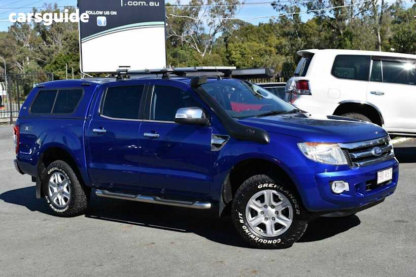 Blue 2014 Ford Ranger Dual Cab Utility XLT 3.2 (4X4)