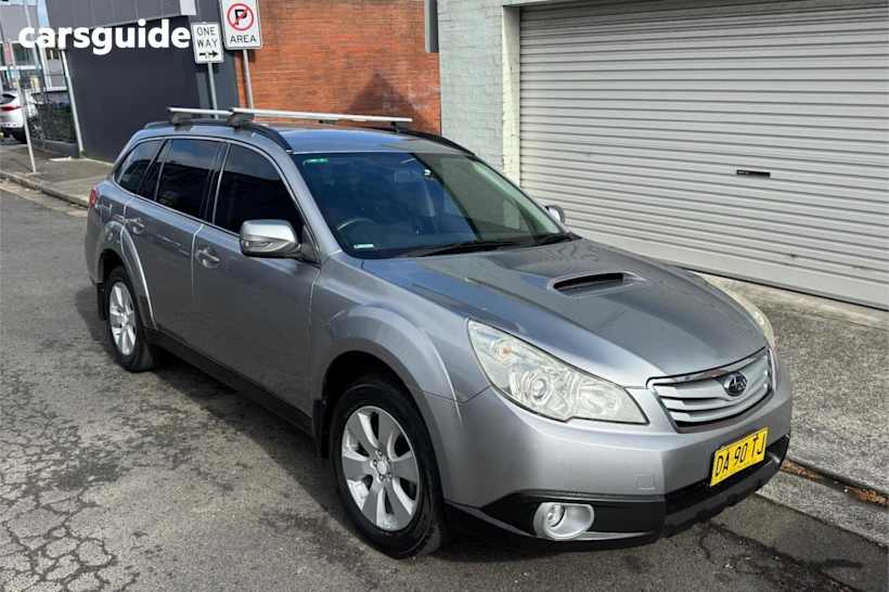 Silver 2010 Subaru Outback Wagon 2.0D