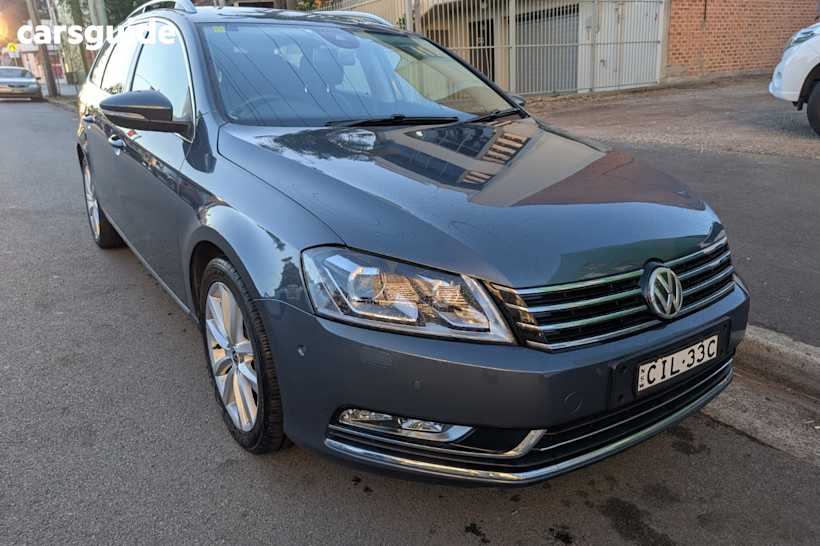 Grey 2014 Volkswagen Passat Wagon 130 Tdi Highline