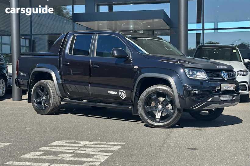 Black 2022 Volkswagen Amarok Dual Cab Utility Tdi580 W580 4Motion
