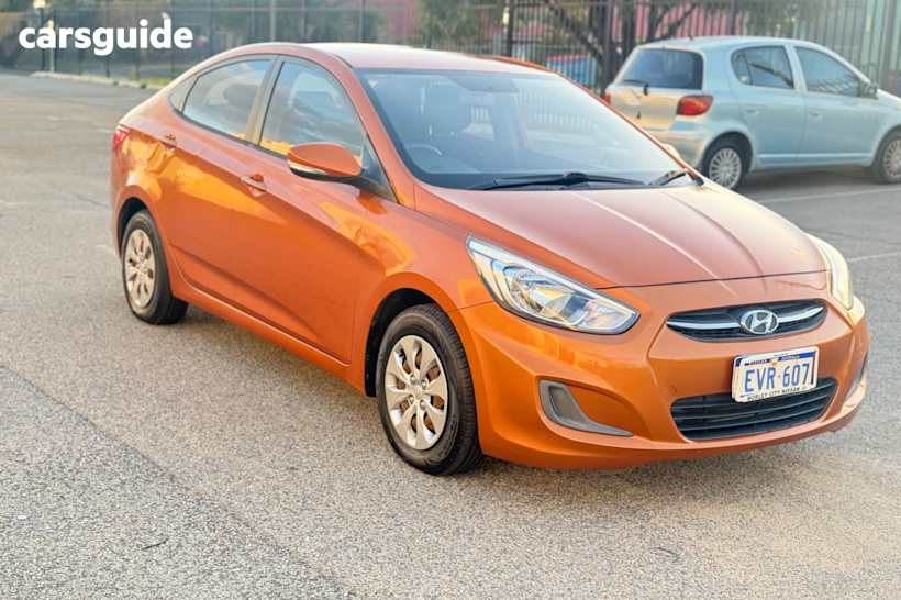 Orange 2015 Hyundai Accent Sedan Active