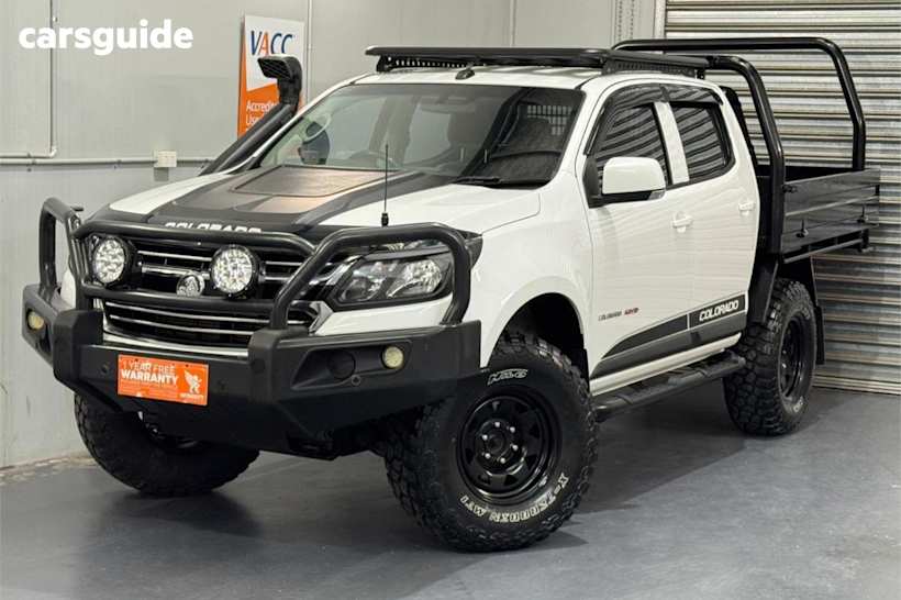 White 2018 Holden Colorado Crew Cab Chassis Ls (4X4)