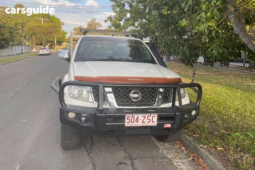 White 2012 Nissan Navara Dual Cab Utility ST-X 550 (4X4)