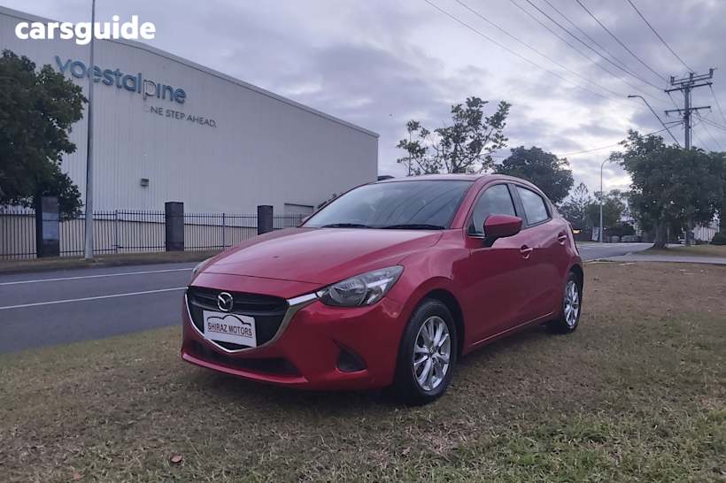 Red 2016 Mazda 2 Hatchback Maxx