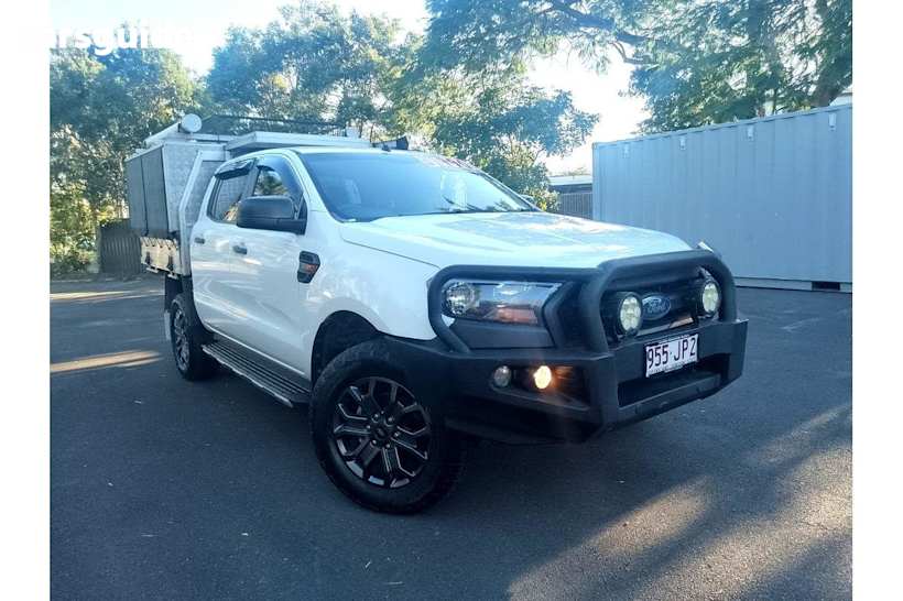 White 2018 Ford Ranger Crew Cab Chassis 3.2 Xl Plus (4X4)