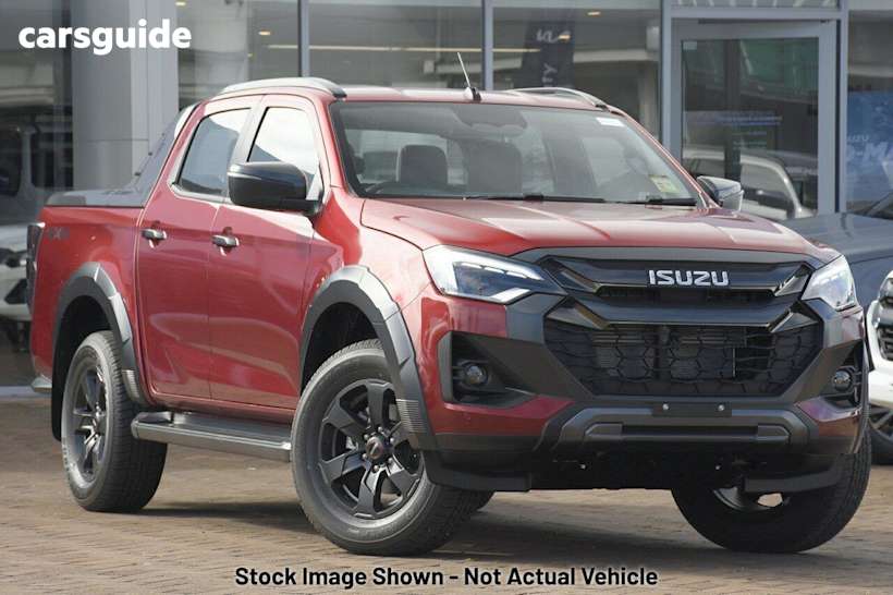 Red 2024 Isuzu D-MAX Crew Cab Utility X-Terrain (4X4)