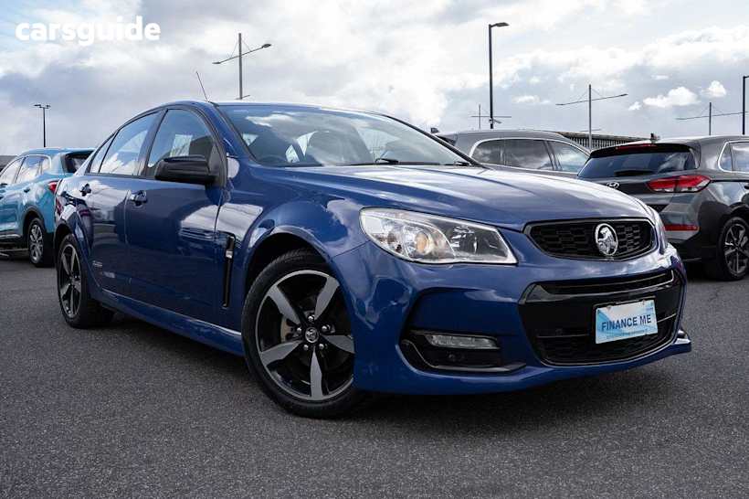 Blue 2016 Holden Commodore Sedan SV6 BLACK R
