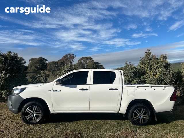 White 2021 Toyota Hilux Double Cab Pick Up Workmate