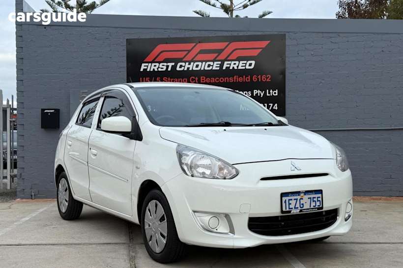 White 2016 Mitsubishi Mirage Hatch ES LA MY16