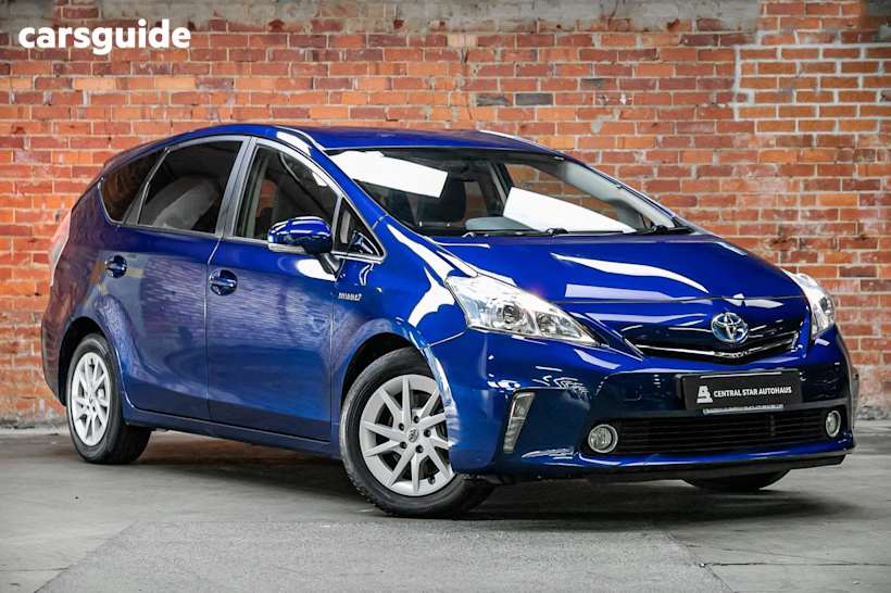 Blue 2013 Toyota Prius V Wagon Hybrid