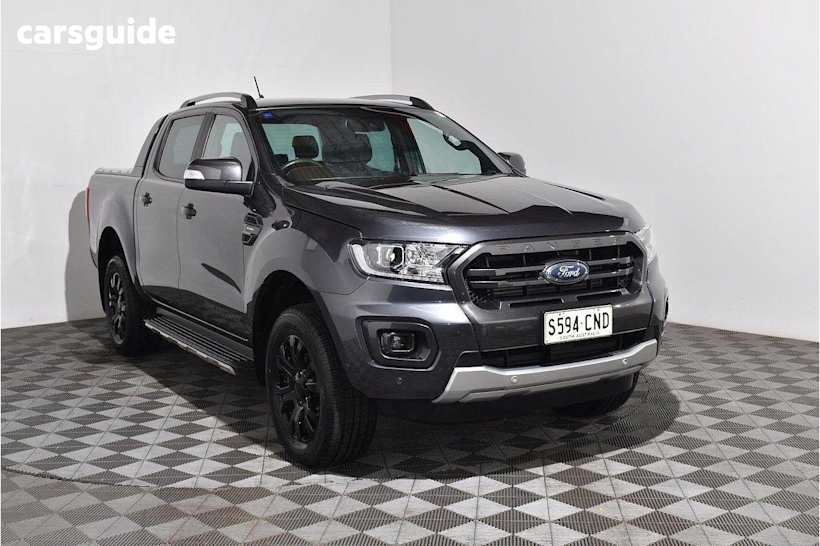 Grey 2021 Ford Ranger Double Cab Pick Up Wildtrak 2.0 (4X4)