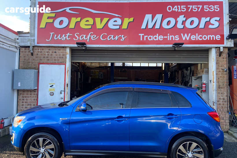 Blue 2014 Mitsubishi ASX Wagon XLS (4WD)