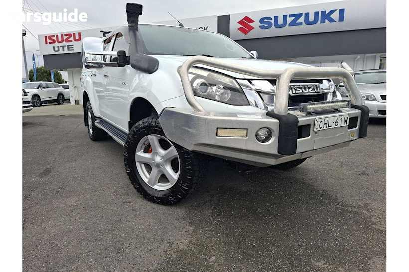 White 2012 Isuzu D-MAX Crew Cab Utility LS-U HI-Ride (4X4)