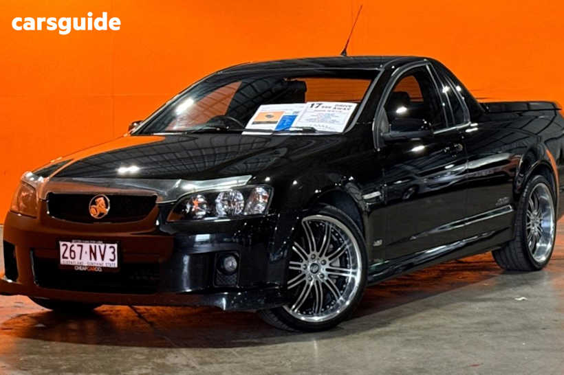 Black 2010 Holden Commodore Utility SS